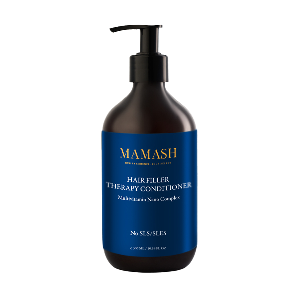 Активний кондиціонер-терапія для волосся Mamash Hair Filler Therapy Conditioner з мультивітамінним комплексом у ліпосомах, 300 мл